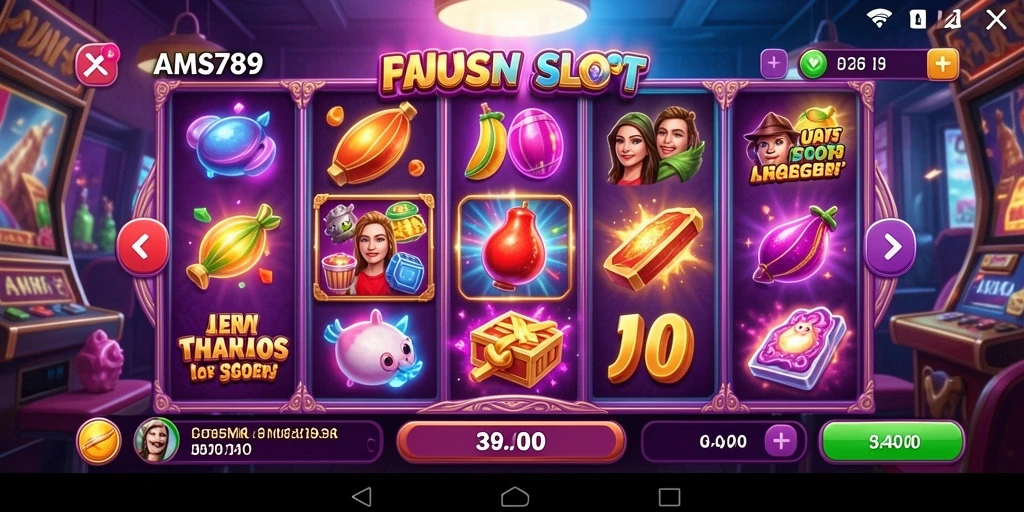 Tampilan gameplay seru dari AMS789 dengan berbagai fitur slot.