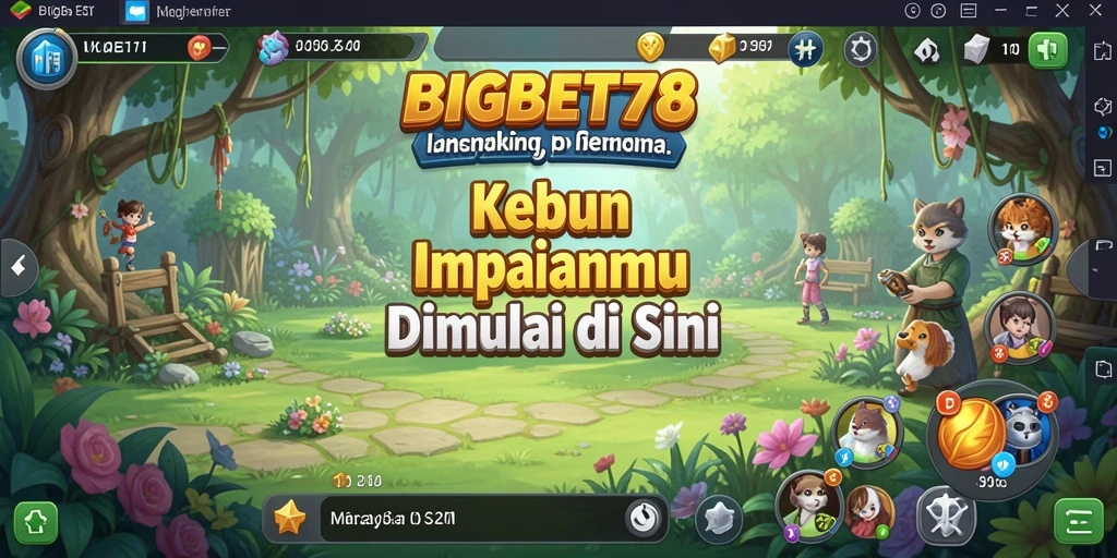 Tampilan menarik dari gameplay BIGBET78 di dunia pertanian.