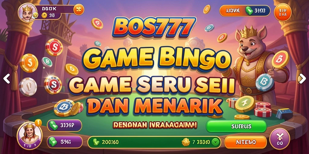 Tampilan gameplay BOS777 yang menegangkan dan penuh warna.