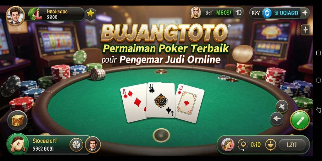 Screenshot gameplay BUJANGTOTO yang menampilkan aksi seru Poker.