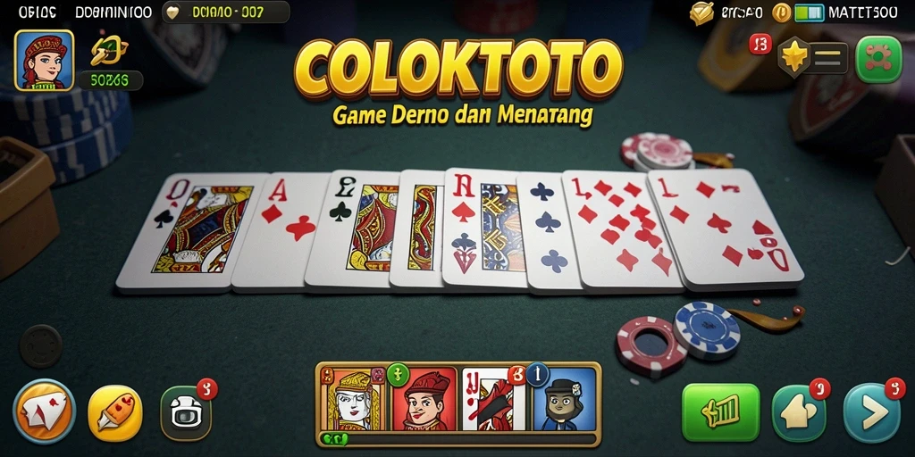 Tampilan gameplay seru dalam COLOKTOTO, nikmati setiap momen permainan.