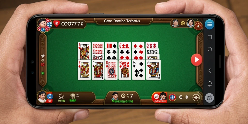Tampilan gameplay Domino yang seru dan interaktif di COO77.