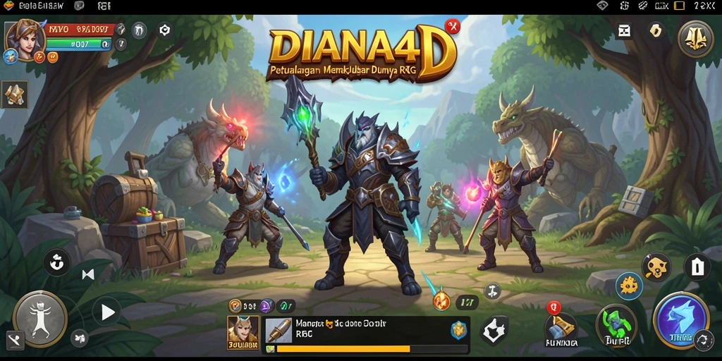Tampilkan gameplay menarik di dunia RPG DIANA4D.