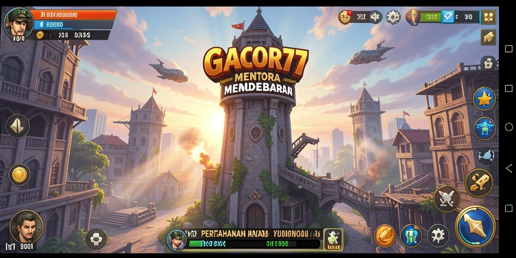 Tangkap momen seru dalam gameplay GACOR77 Tower Defense.
