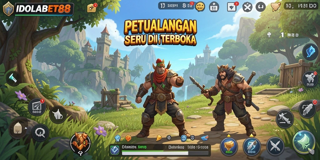 Screenshot gameplay menampilkan eksplorasi dunia terbuka yang menakjubkan.