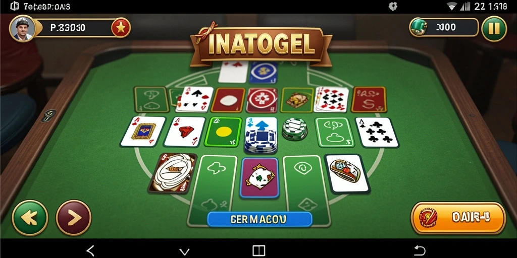 Tampilan gameplay Gaple menarik dan interaktif di INATOGEL.