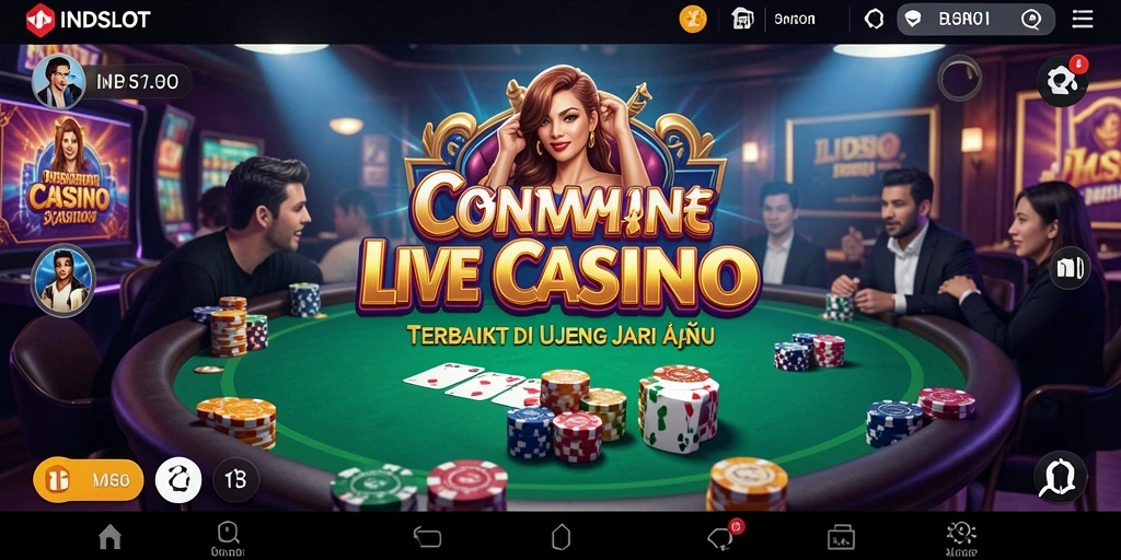 Tampilan gameplay menarik dari INDSLOT dengan dealer langsung.