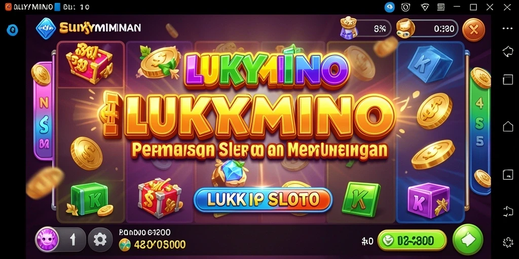 Tampilan gameplay LUKYMINO dengan tema yang beragam dan grafis menawan.
