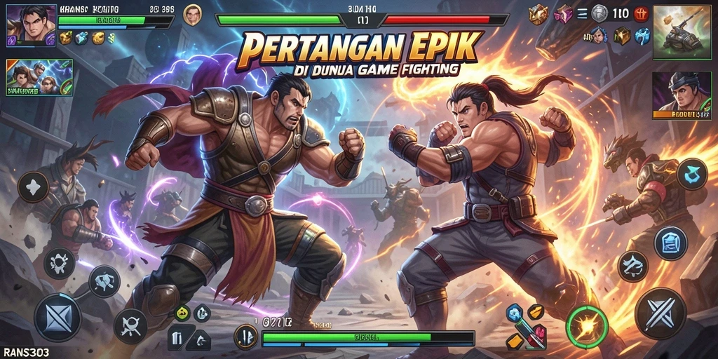 Tangkapan layar RANS303 menampilkan aksi pertarungan yang mendebarkan.