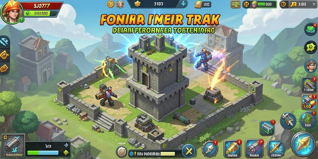 Tampilan gameplay strategis SJO777 yang mendebarkan dalam Tower Defense.