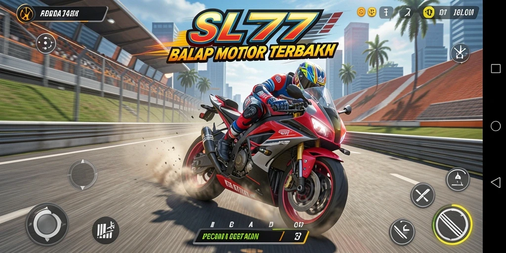 Gameplay seru balapan motor di SL777 dengan trek yang mengesankan.
