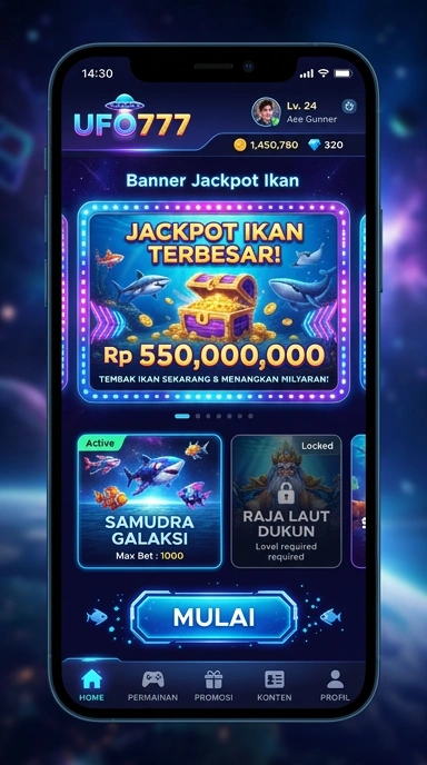 Tampilan antarmuka pengguna ufo777 yang menarik.